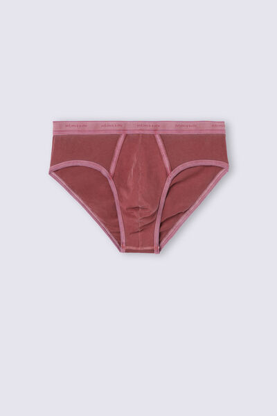 Natural Fresh Cotton Briefs with Logo