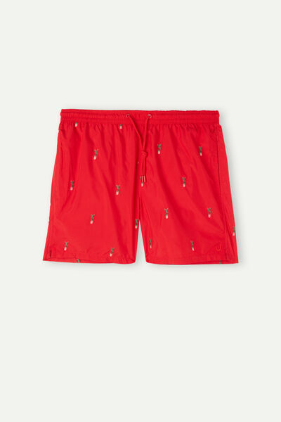 Costume Boxer Mare Ricamo Cactus