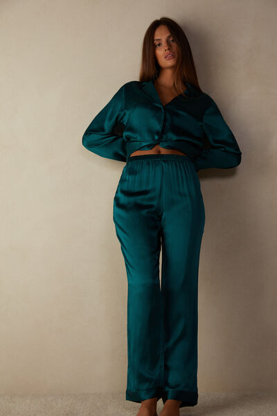 Silk Satin Trousers