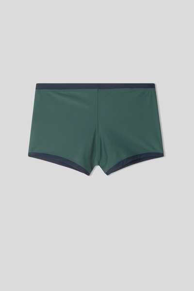 Boxer de bain moulant à bords contrastants