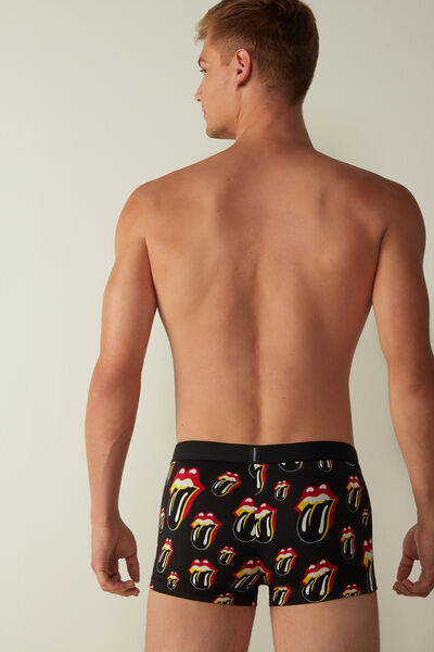 Boxershorts mit Print Münder Rolling Stones aus elastischer Supima®-Baumwolle