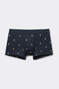 Kakt&uuml;s Desenli Superior Pamuklu Boxer