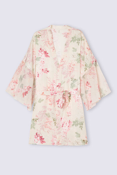 Neglijeu Tip Kimono din Satin Secret Garden