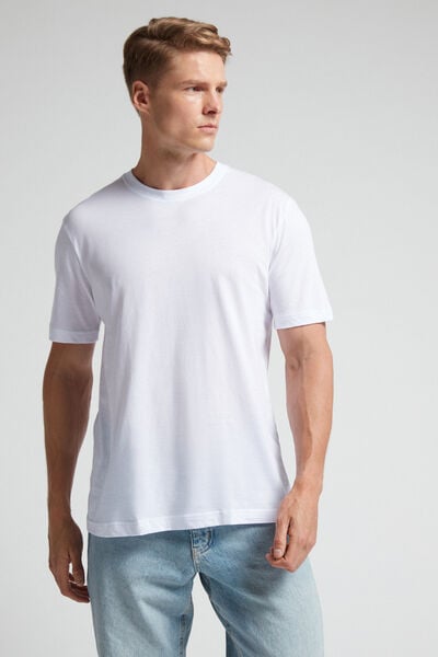 Camiseta de Corte Recto de Algodón Supima® Extrafino