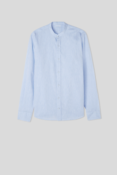 Camisa de Coll Mao de Lli i Cotó