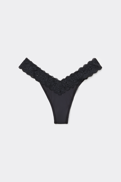 Lace and Microfiber ‘80s Style Brazilian