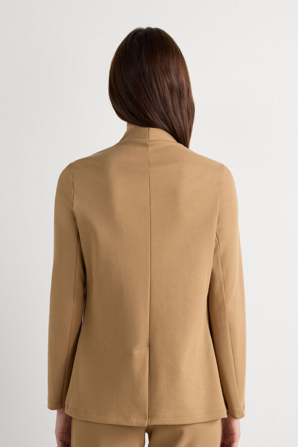 Giacca in Cotone Pesante con Bottone