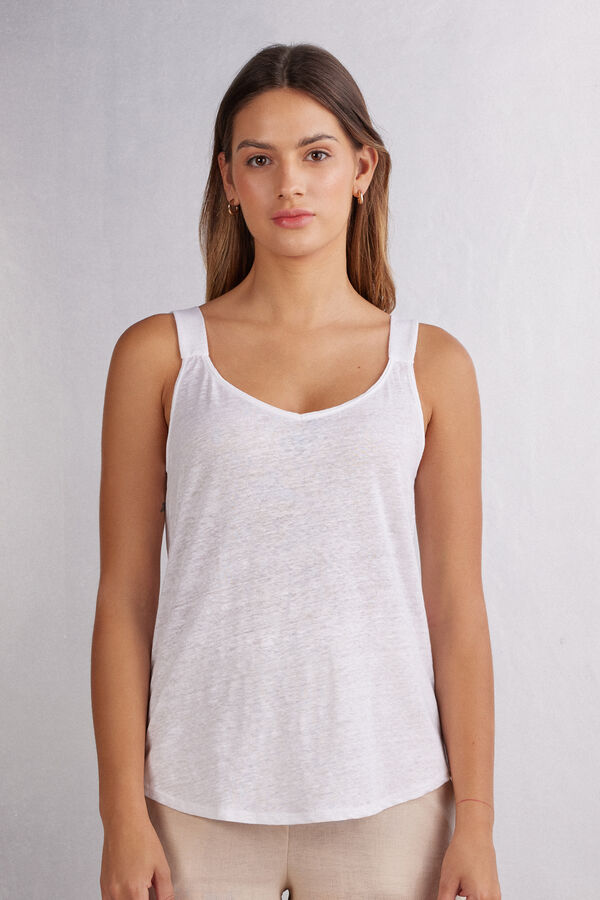 Traceable Cotton Jersey Scoop Neck Tank