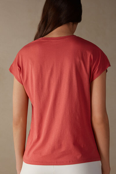 Short Sleeve Crew Neck Top in Supima® Ultrafresh cotton