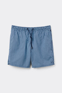 Blue Striped Swim Trunks