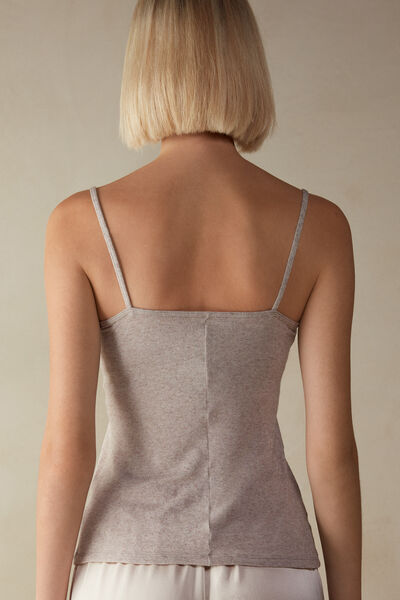 Modal Ultralight Cashmere Blend Top with Lace