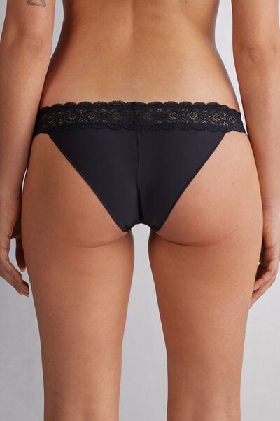 Lace and Microfibre Carioca Brazilian Briefs