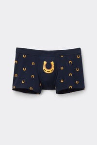 Superior Cotton Boxers with Horseshoe Print