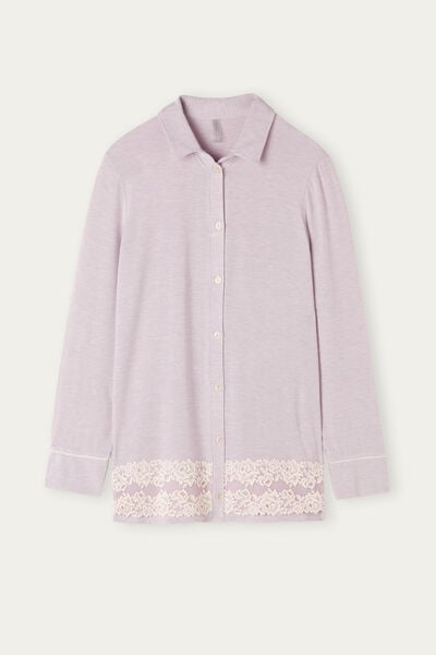 Pretty Flower Modal Pyjama Shirt