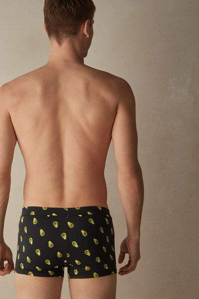 Boxershorts mit Avocado-Print aus elastischer Supima®-Baumwolle