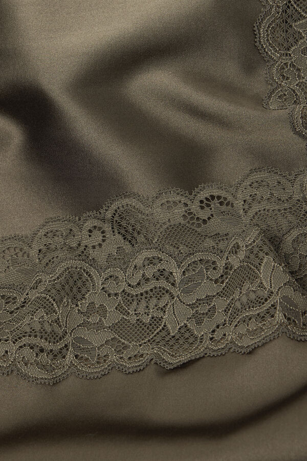 Pantaloni Scurți din Mătase cu Dantelă