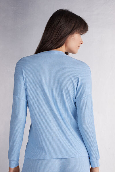 Chic Comfort Long Sleeve Modal Button-Up Top