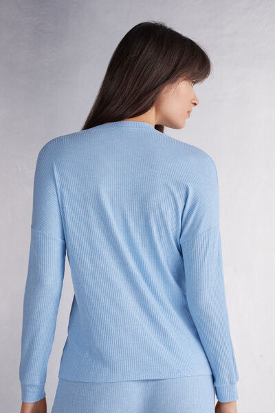 Chic Comfort Long-Sleeved Modal Pyjama Shirt