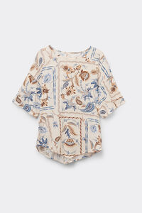 Italian Riviera Fresh Bamboo Short-Sleeved Top