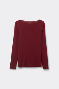 Light Modal with Lamé Cashmere Round-Neck Top