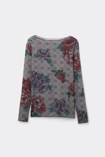 Camisola Manga Comprida Modal Ultralight com Caxemira Estampada