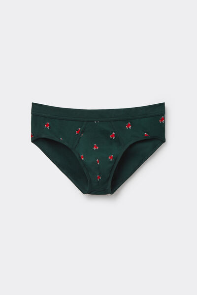Scooter Print Natural Fresh Cotton Briefs