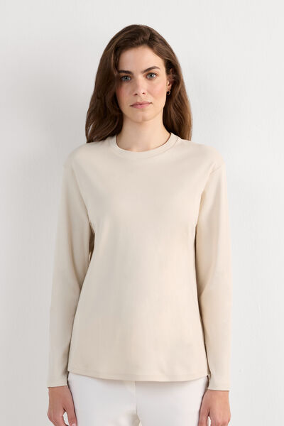 Long-Sleeved Cotton Top