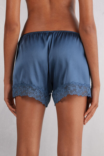Seidenshorts mit Spitze