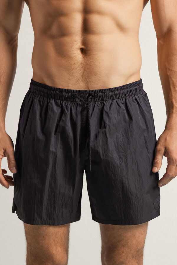 Solid-Colour Swim Shorts