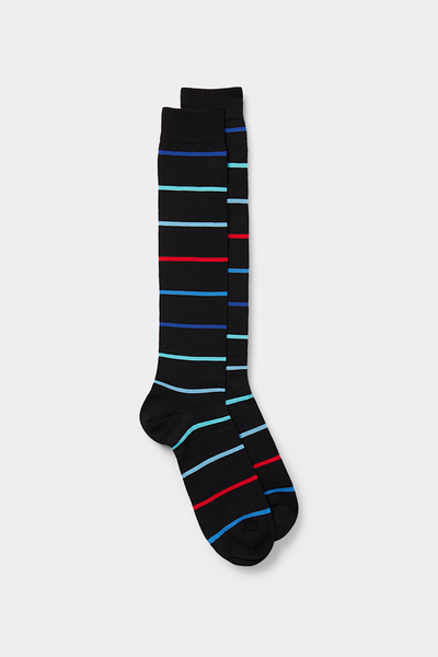 Long Patterned Lisle Socks