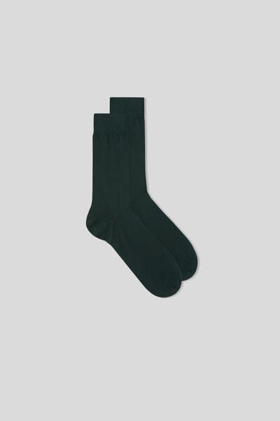 Short Sateen Cotton Lisle Socks