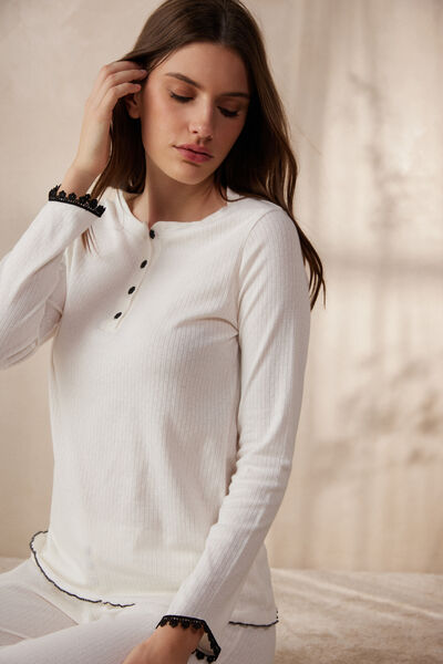 Pure Joy Long-Sleeved Grandad Top