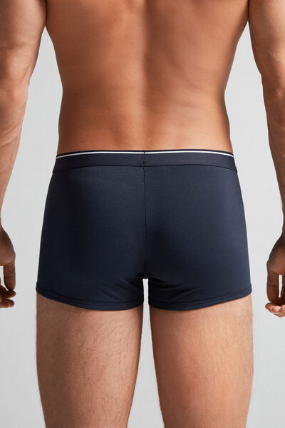 Boxershorts aus Superior-Baumwolle mit sichtbarem Elastikbund