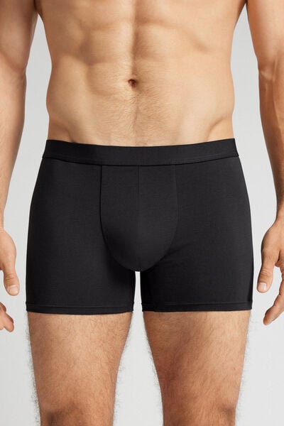 Boxer Cotone con Elastico a Vista