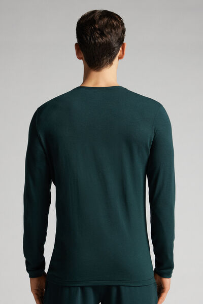 Long-Sleeve Modal-Cashmere Top