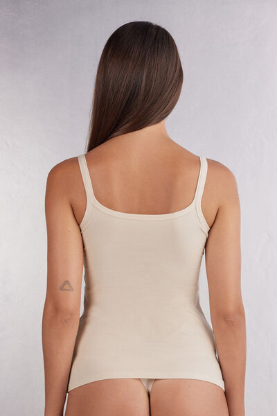 Natural Cotton Strappy Top