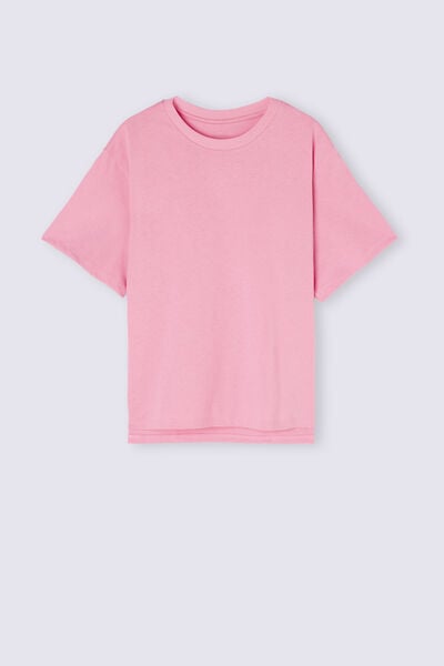 Boxy Fit Short Sleeve Top in Cotton