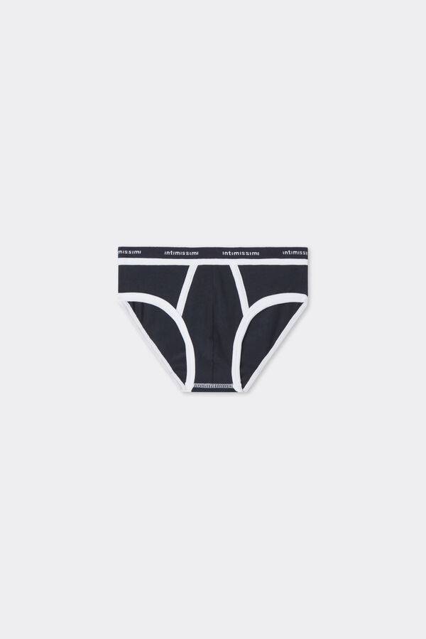 Boys’ Superior Cotton Briefs with Logo