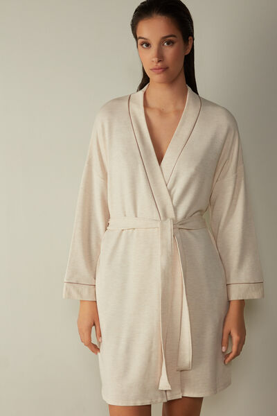 Robe em Felpa de Modal com Lã Classic Beauty