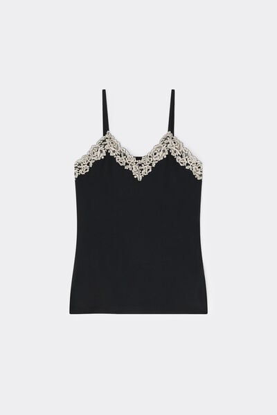 Pretty Flowers Modal and Lace Top