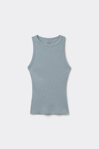 Ribbed Superior Cotton Vest Top