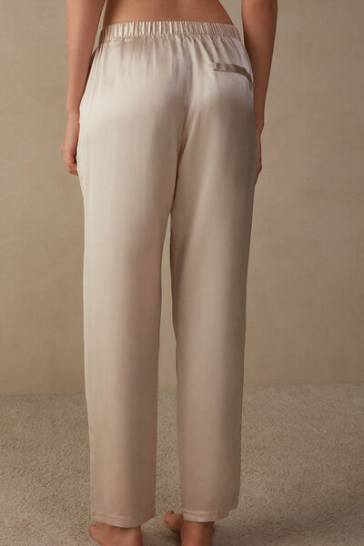 Straight Silk Pants