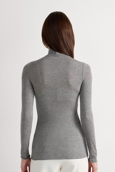 Modal Cashmere Ultralight High-Neck Top