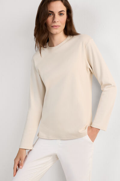 Long-Sleeved Cotton Top