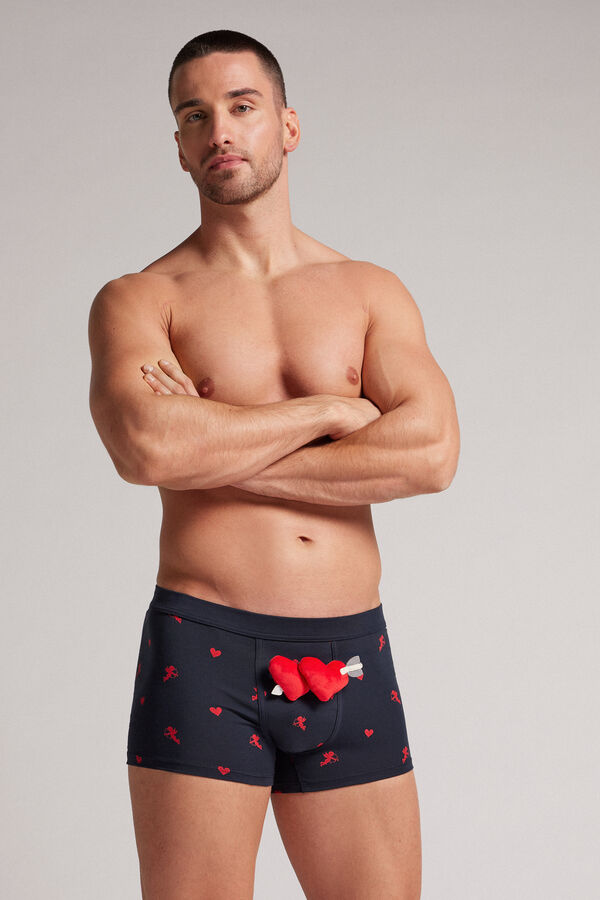 Stretch Supima® Cotton Boxers with Soft Removable Heart