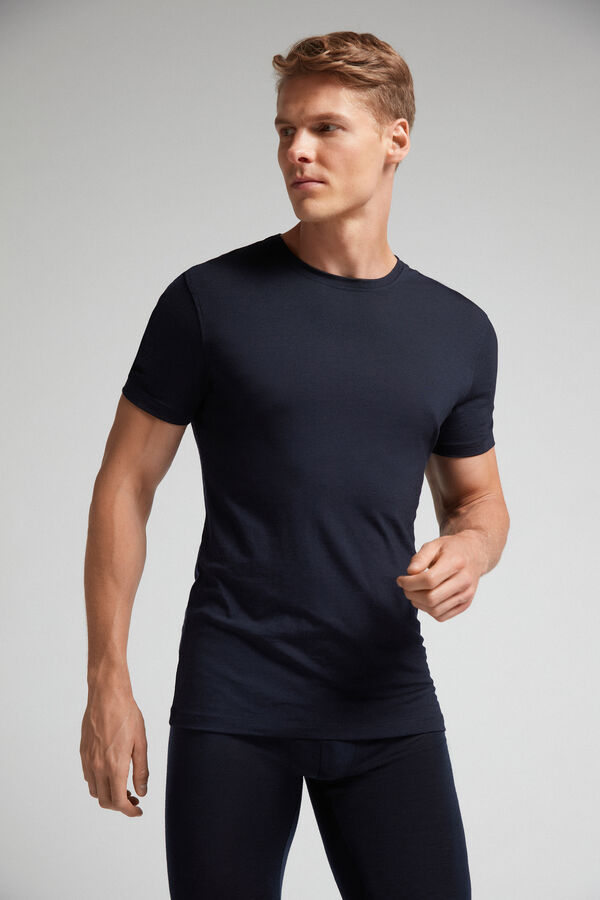 T-shirt in Lana Merino Elasticizzata