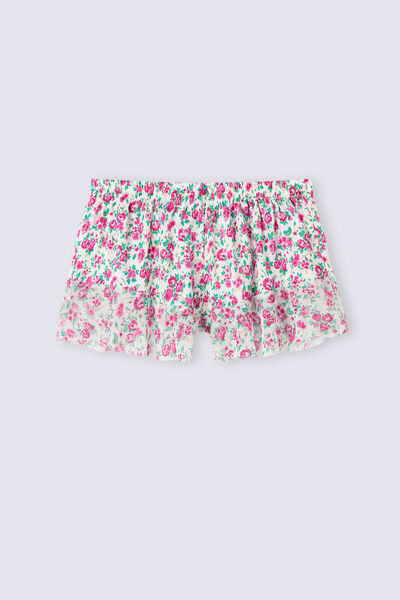 Life is a Flower Satin Shorts