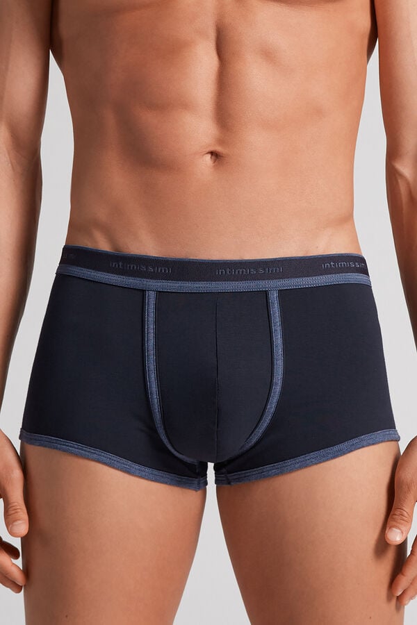 Calzoncillos bóxer en algodón para hombre elastizado con logotipo