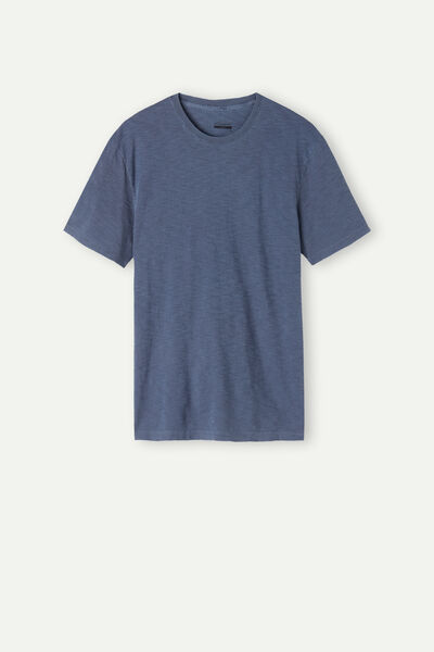 Garment-Dyed Slub Cotton Jersey T-Shirt