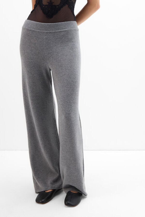 100% Cashmere Palazzo Pants